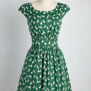 ModCloth green bunny dress